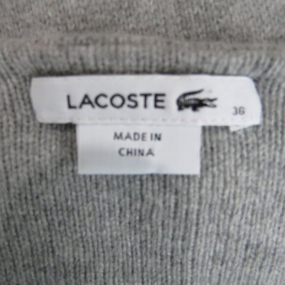 Lacoste Wool and Cashmere Blend Long Sleeve Tunic Sweater - Picture 7 of 7